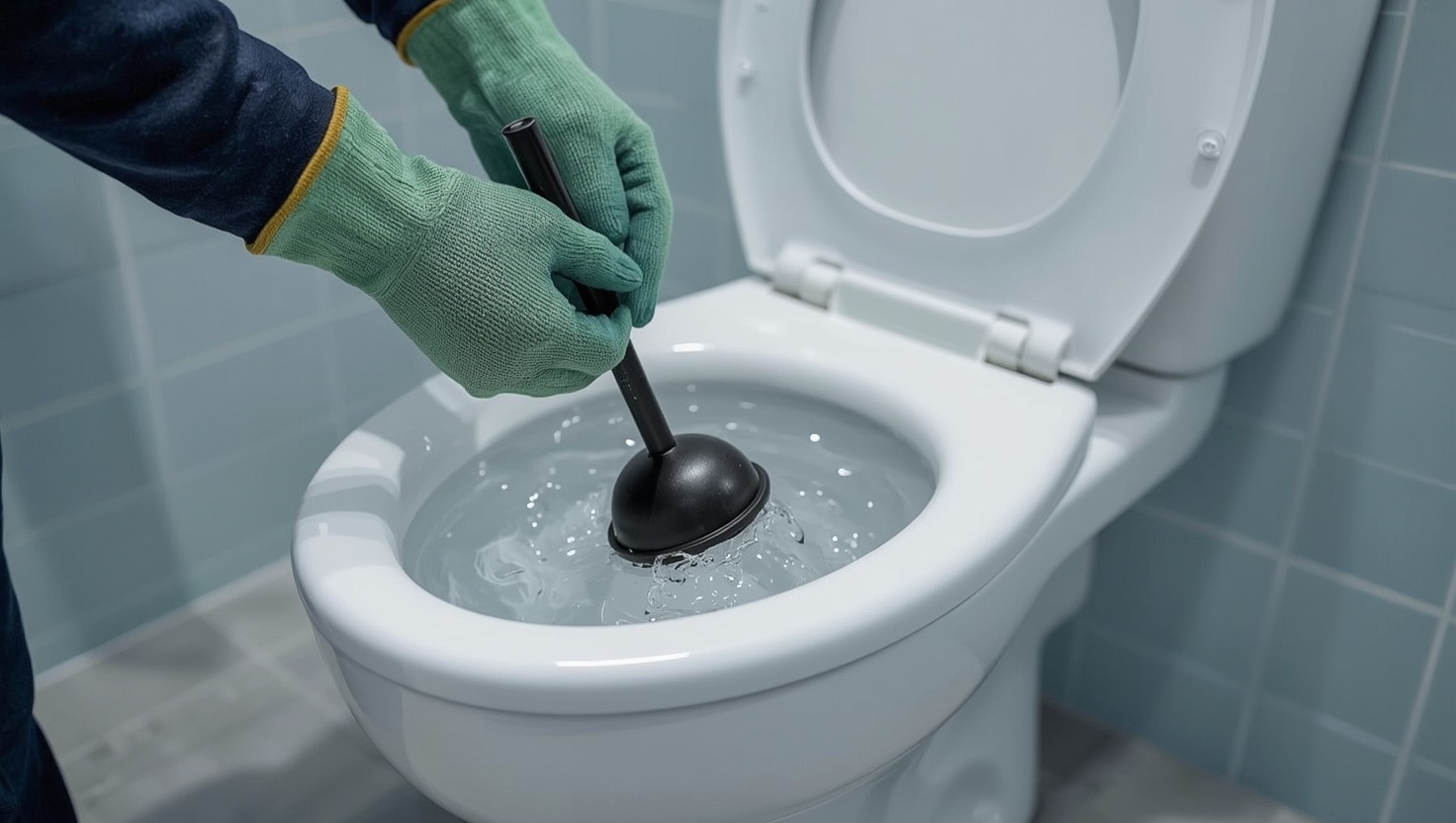 Feuchttücher WC verstopft Wien – Sofortmaßnahmen mit Saugglocke