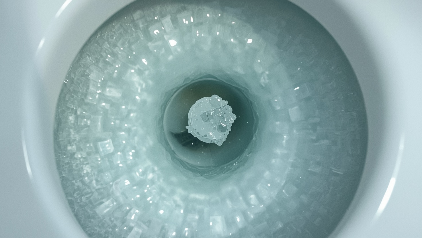 Kalkablagerungen durch Wiener Spülwasser als Ursache für Urinstein im WC